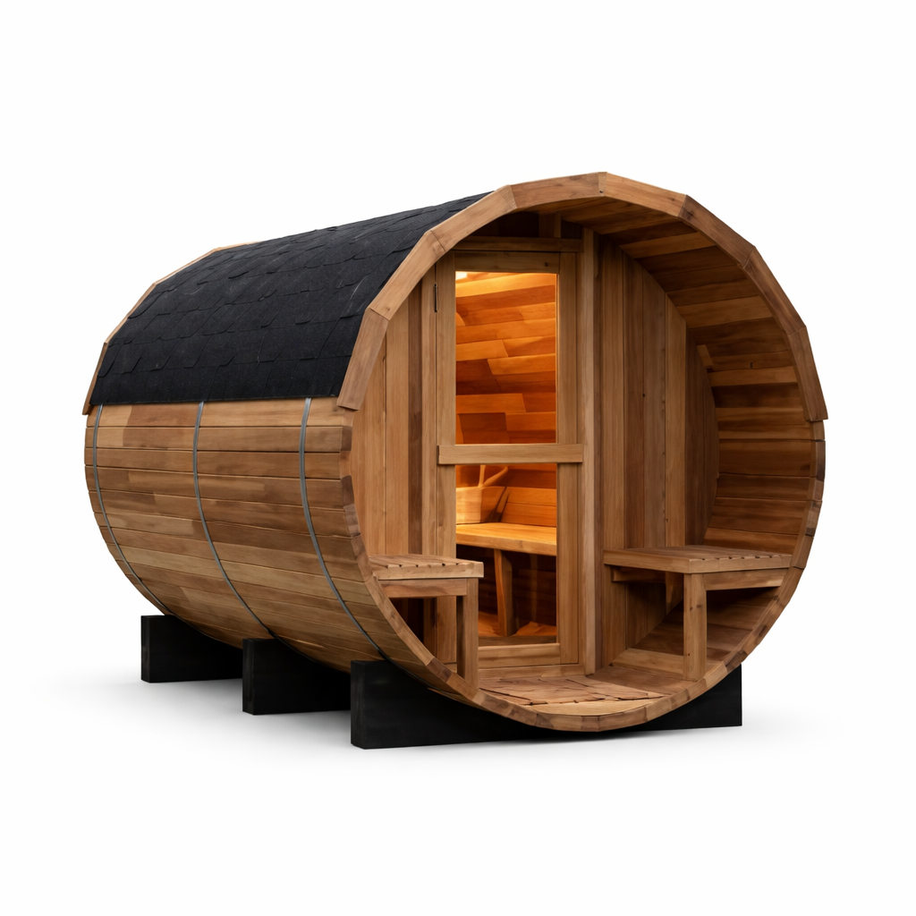 Anyi 4-Person Outdoor Barrel Sauna