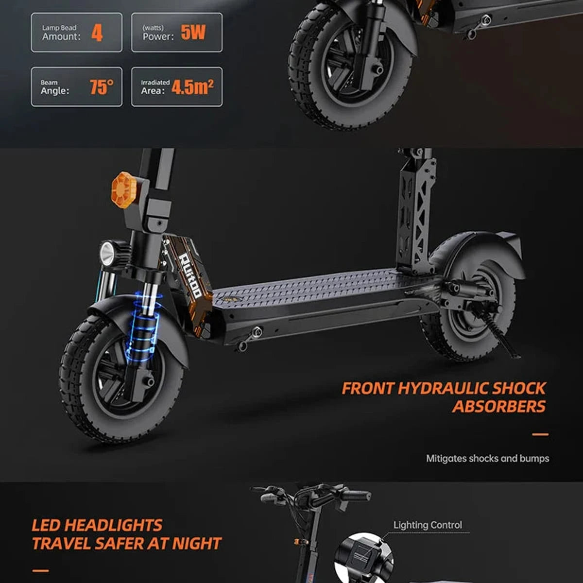 Ruitoo RT6 1000W Electric Scooter