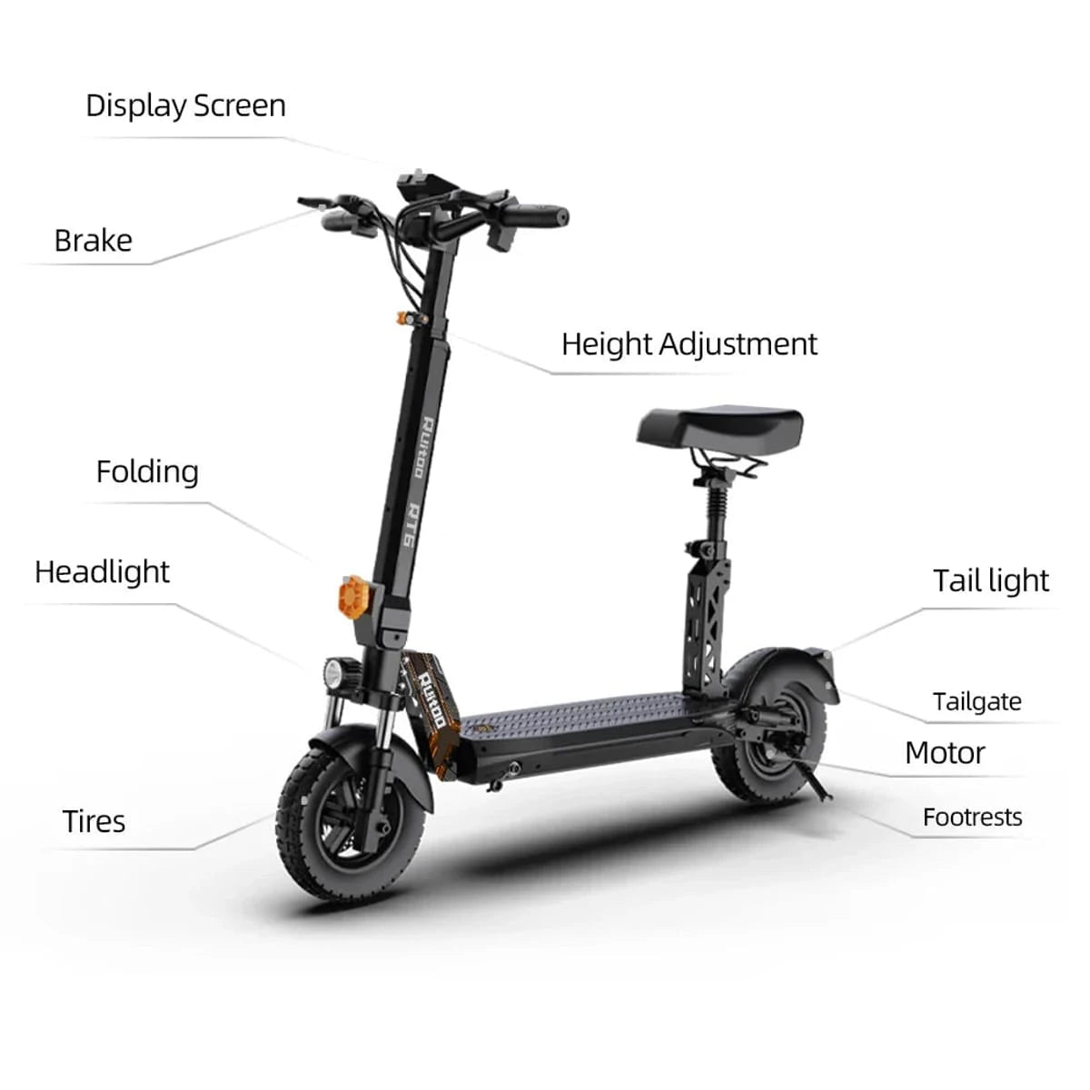 Ruitoo RT6 1000W Electric Scooter