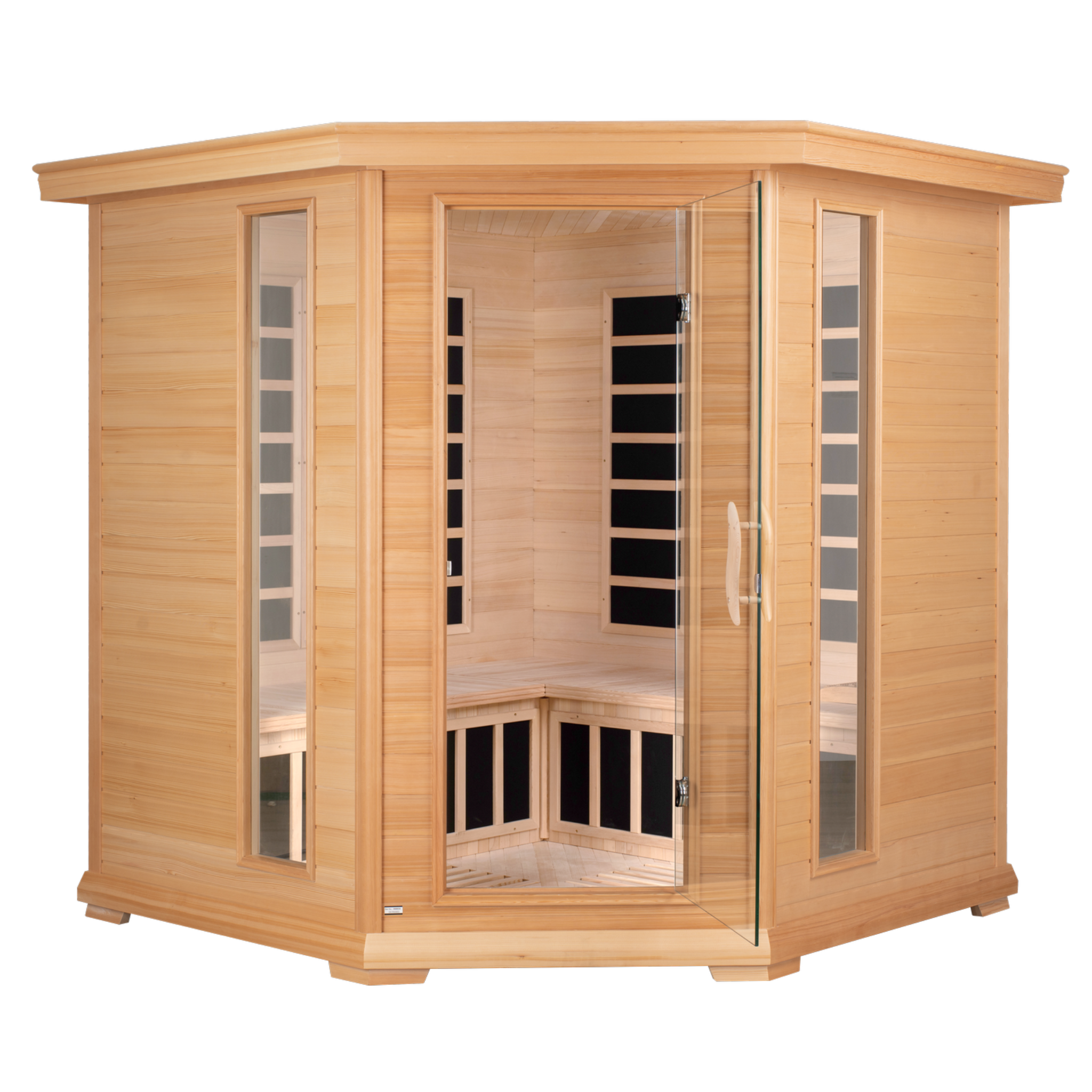 Blisspod Vienna Corner Spacious Far Infrared Sauna 12 Heaters 4-5 Persons