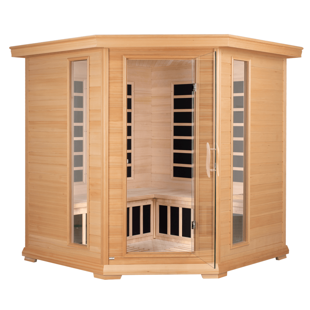 Blisspod Vienna Corner Spacious Far Infrared Sauna 12 Heaters 4-5 Persons