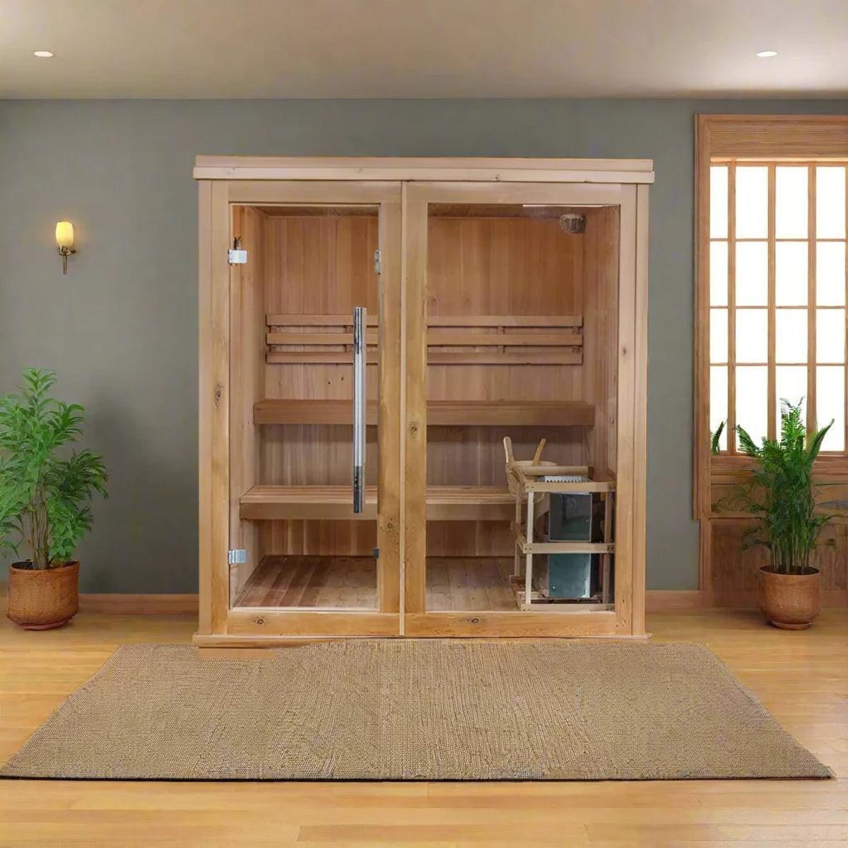 SunRay Charleston 4-Person Indoor Traditional Sauna