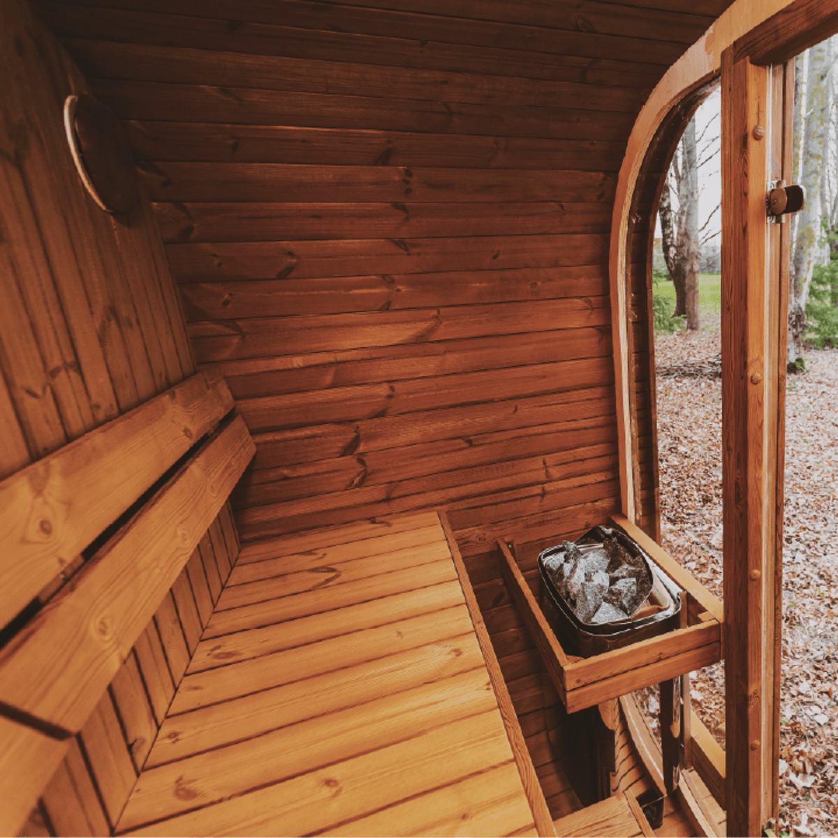Mande MW20 ThermoWood 5-6 Person Outdoor Traditional Sauna