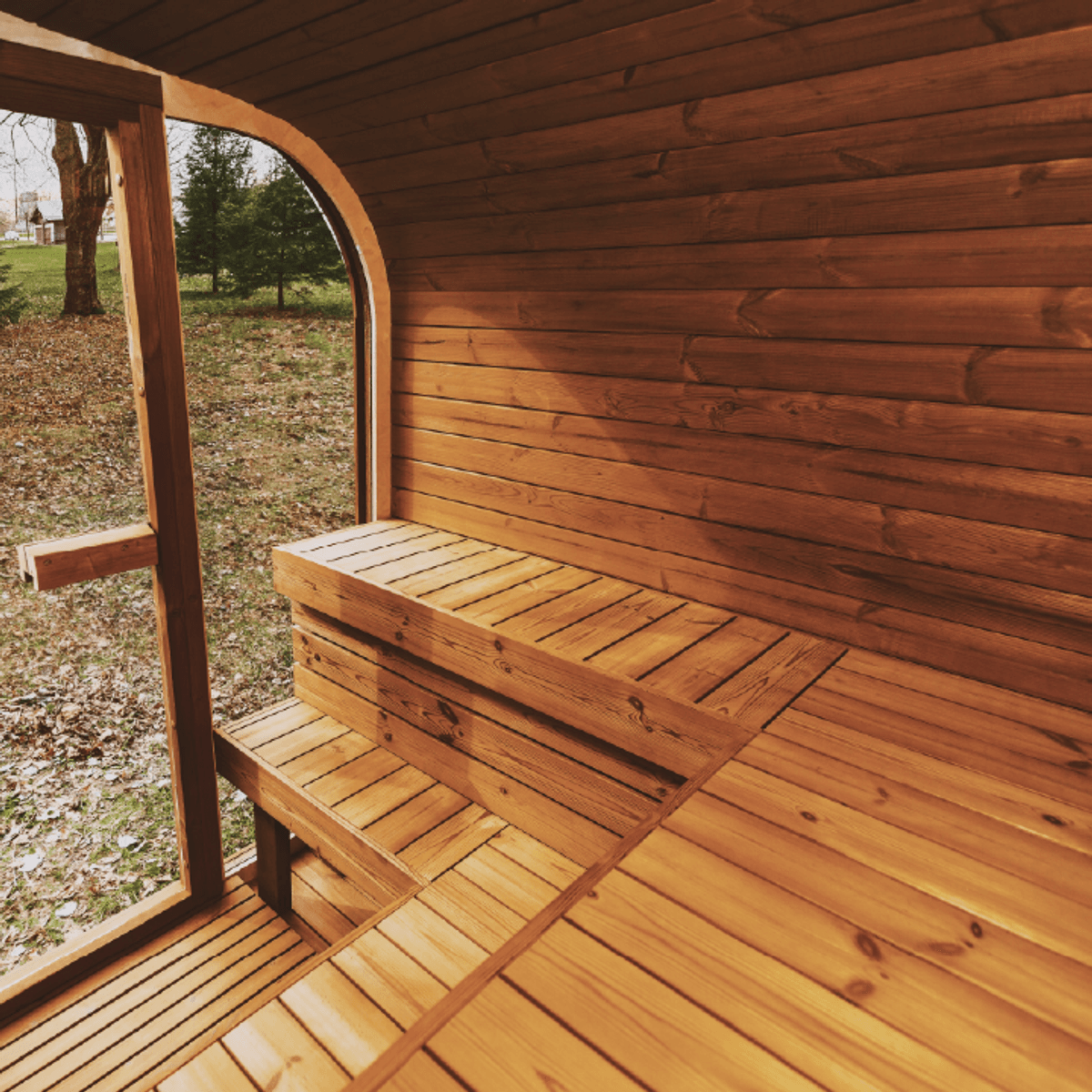 Mande MW20 ThermoWood 5-6 Person Outdoor Traditional Sauna