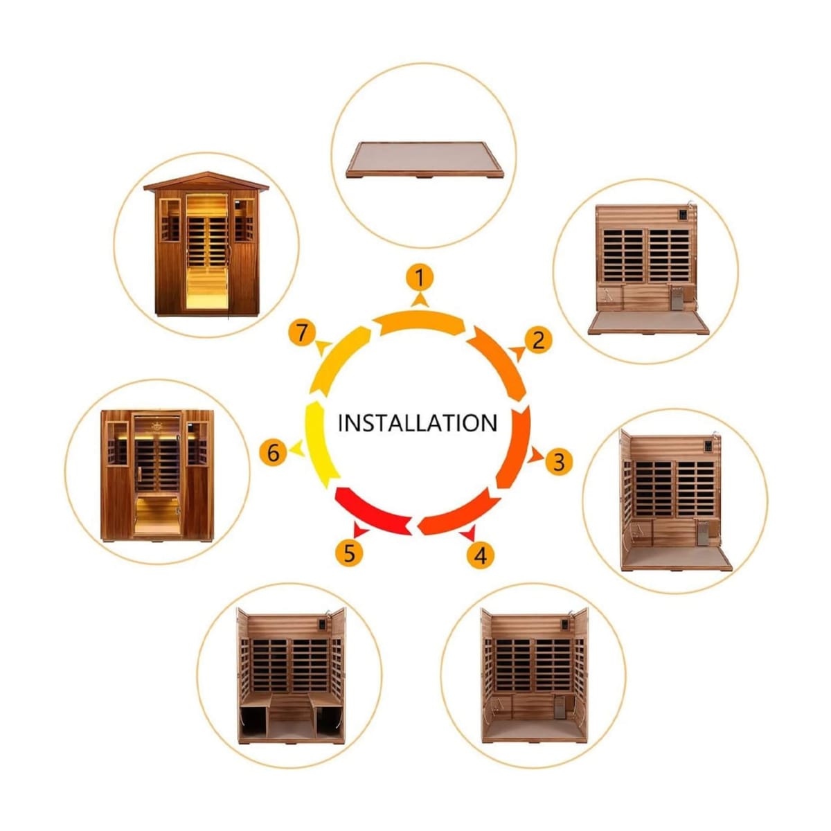 Thermora Premium Valois 4-Person Outdoor Infrared Sauna
