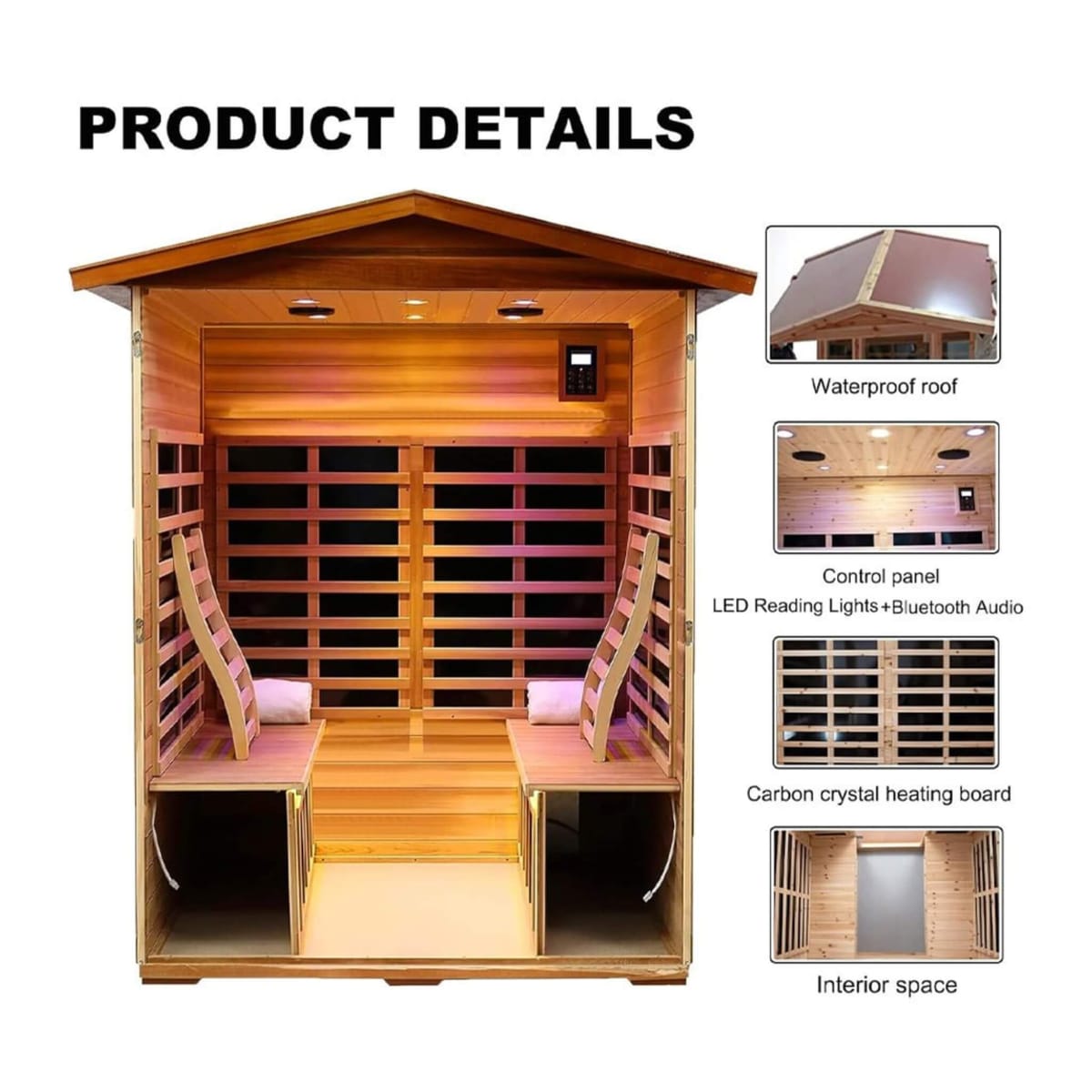 Thermora Premium Valois 4-Person Outdoor Infrared Sauna