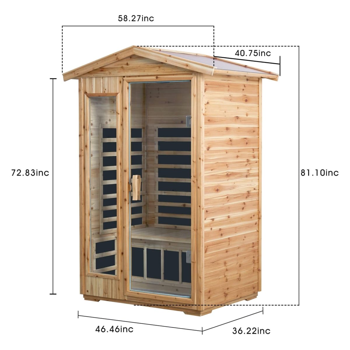 Thermora Vexa 2-Person Outdoor Infrared Sauna