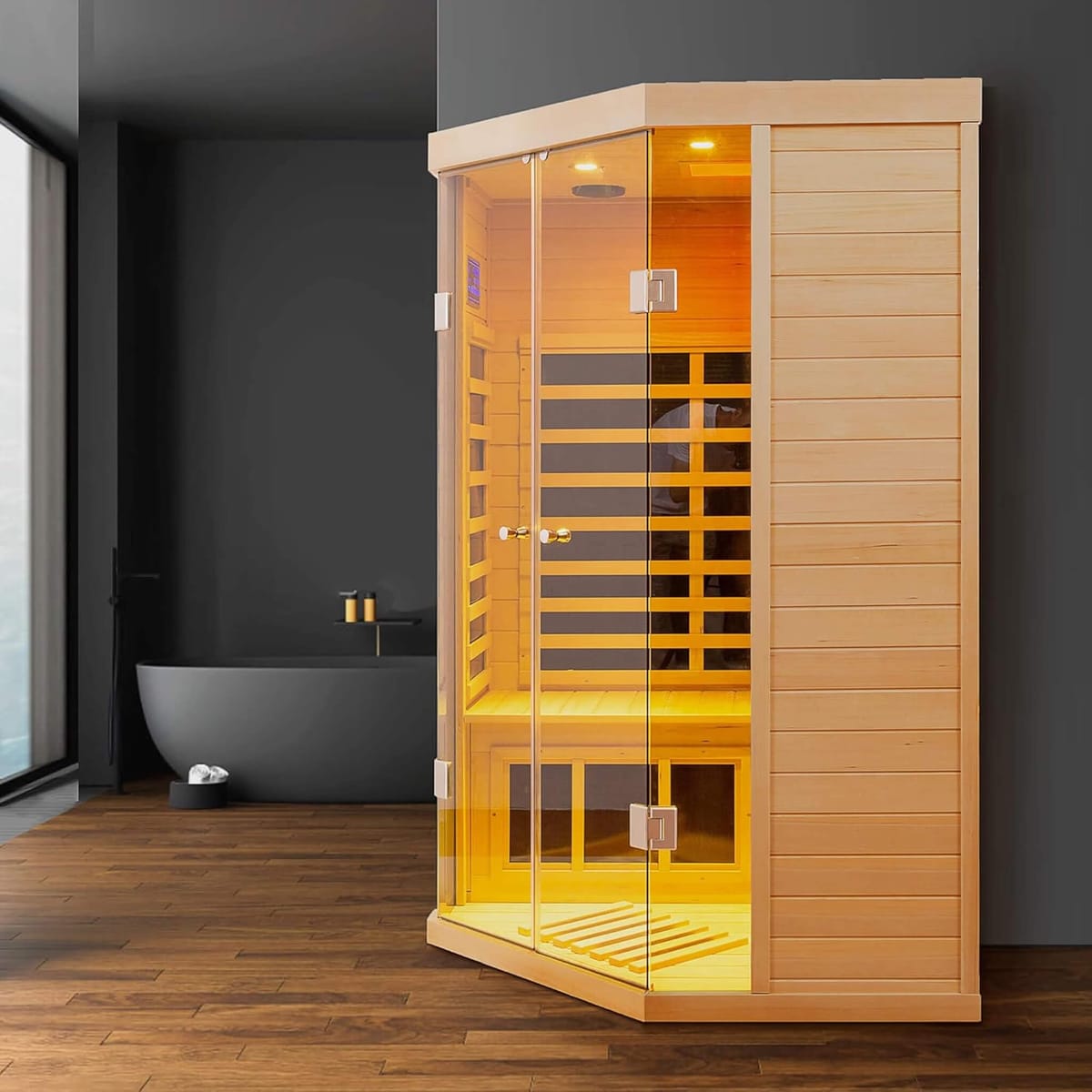 Thermora Premium Laurent 2-Person Corner Space Infrared Sauna