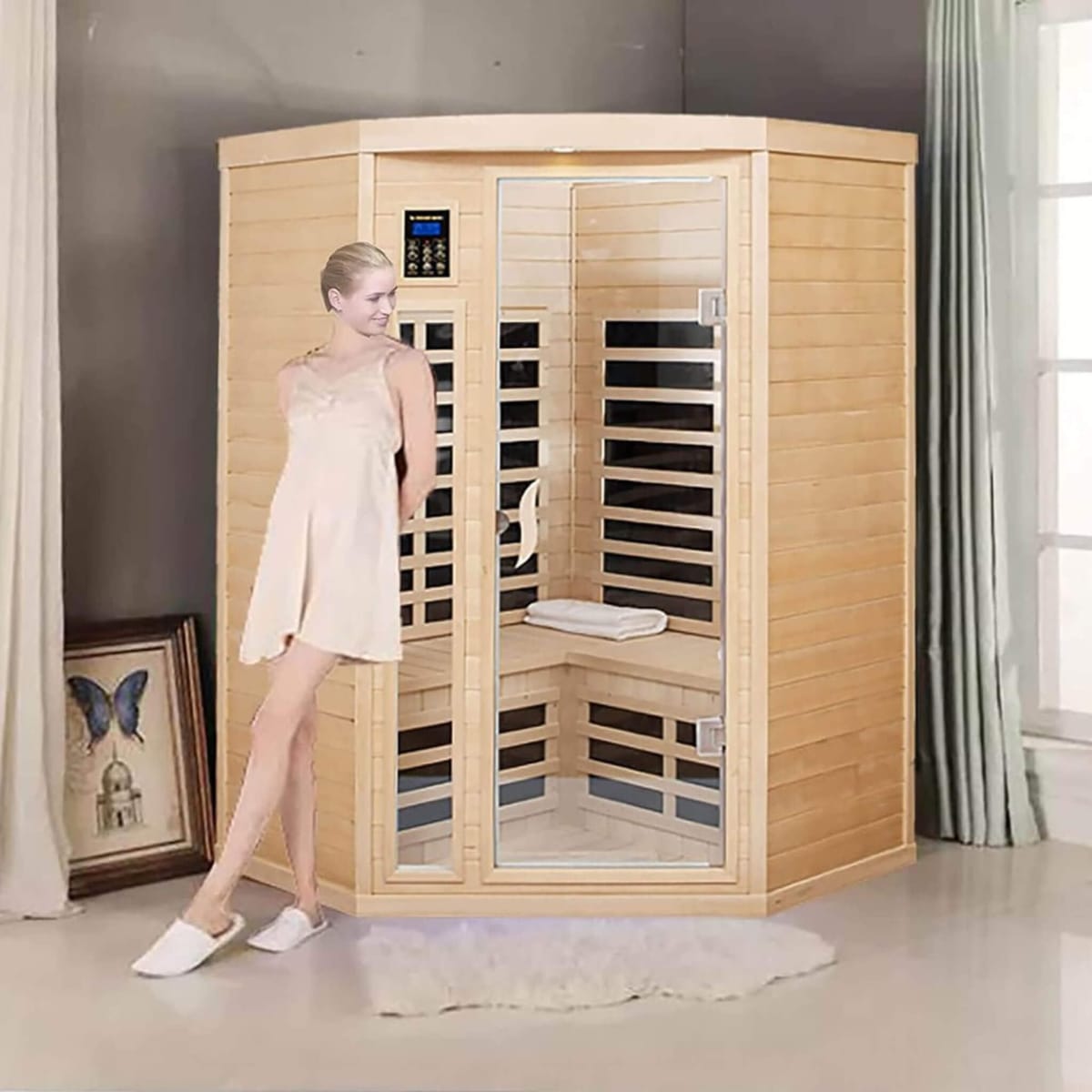 Thermora Premium Laurent 2-Person Corner Space Infrared Sauna