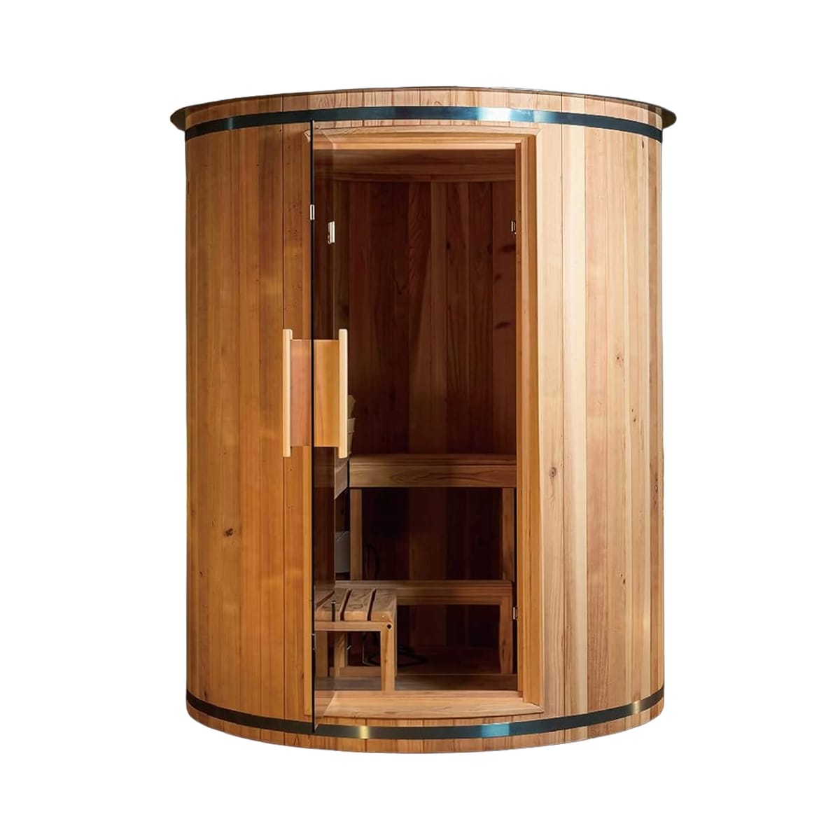 Thermora Barcelona 4-Person Outdoor Cedar Barrel Sauna