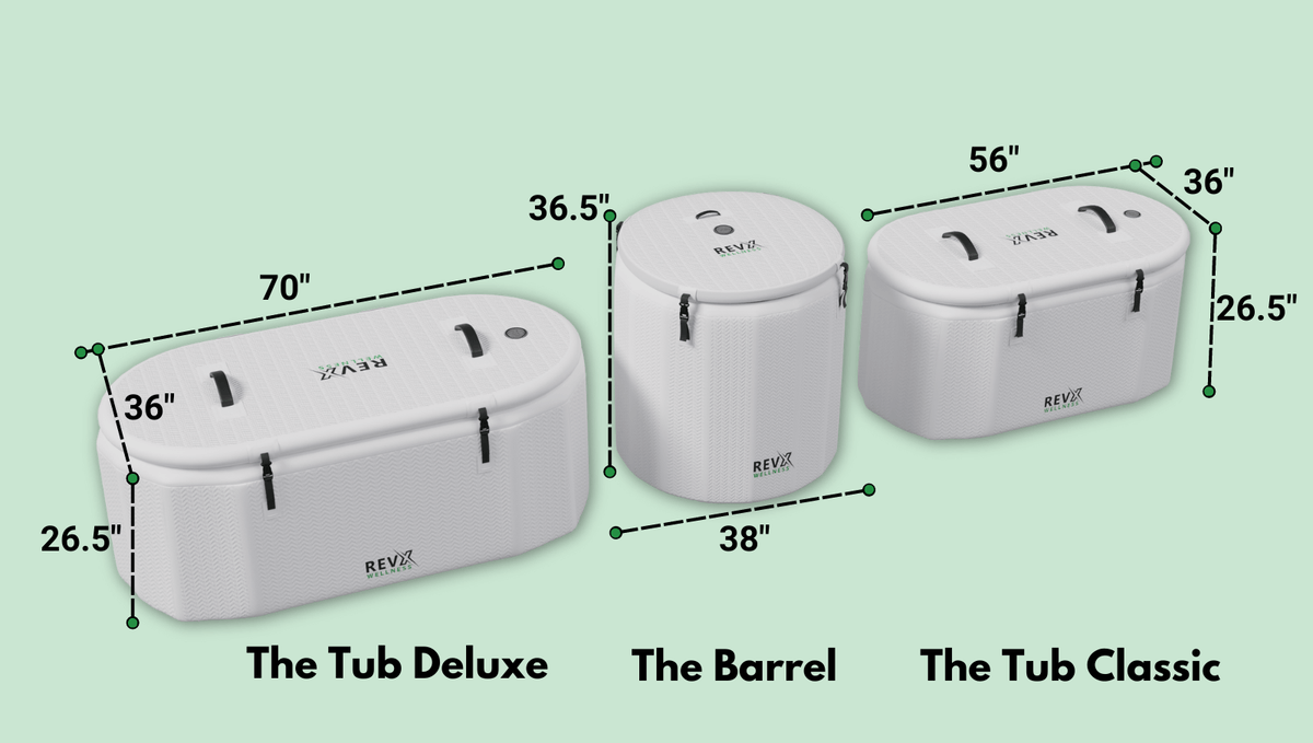 RevX Inflatable Barrel with Inflatable Steps by RevX Wellness