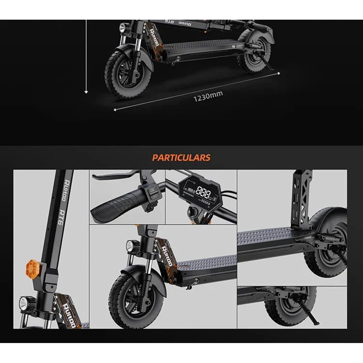 eBike Boys RT6 1000W Electric Scooter - 48V, 40-50km Range