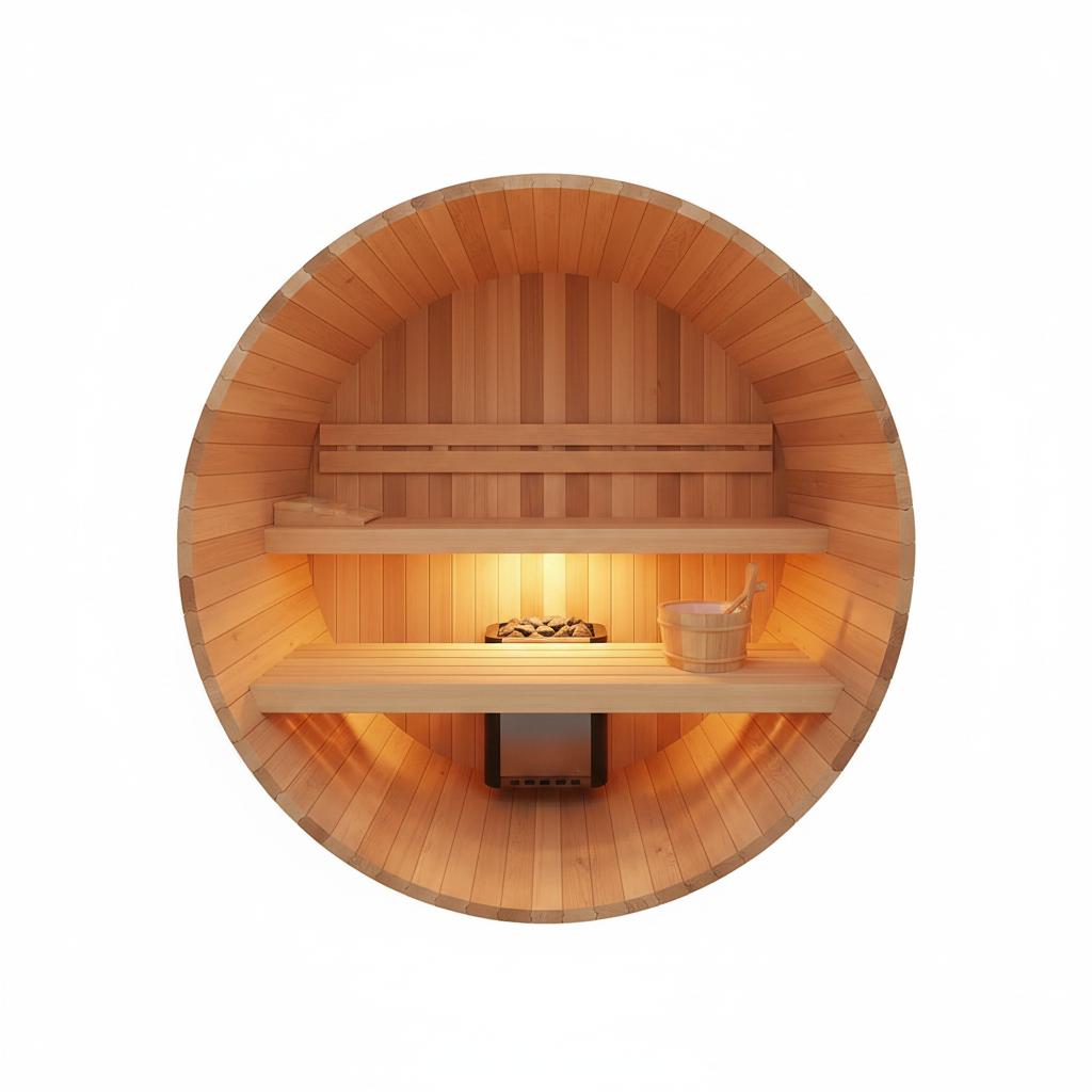 Barrel Sauna - Interior