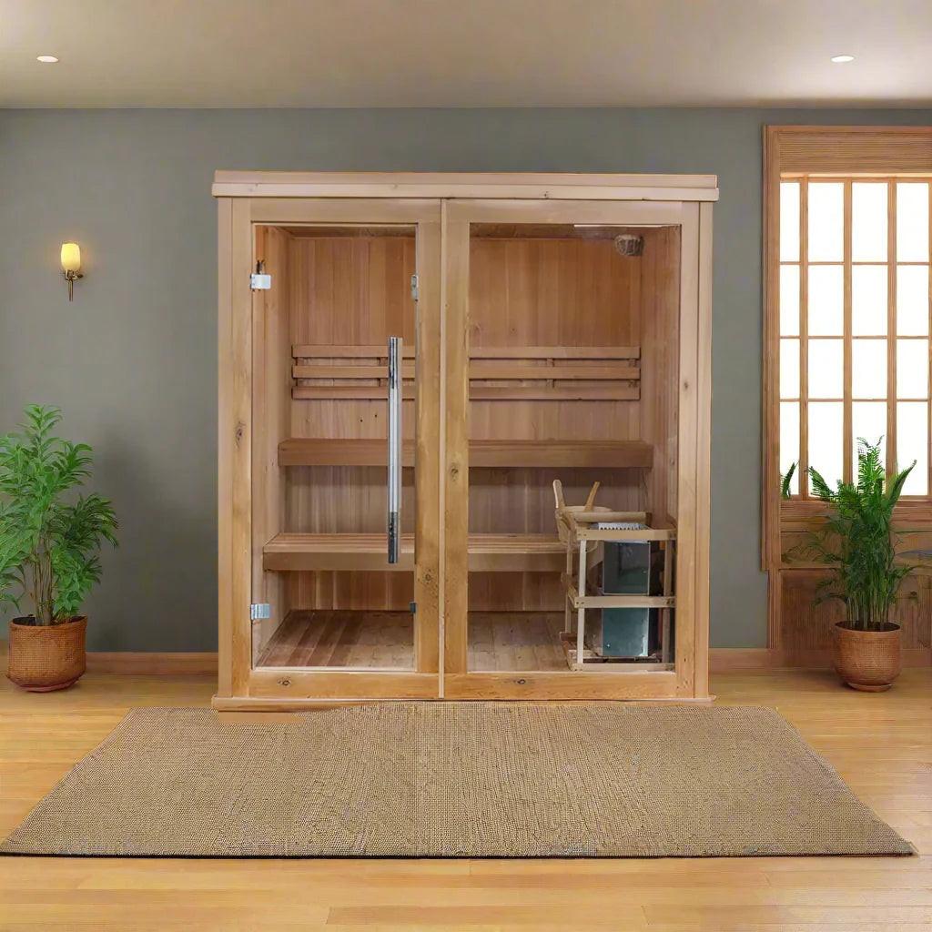 SunRay Charleston 4-Person Indoor Traditional Sauna