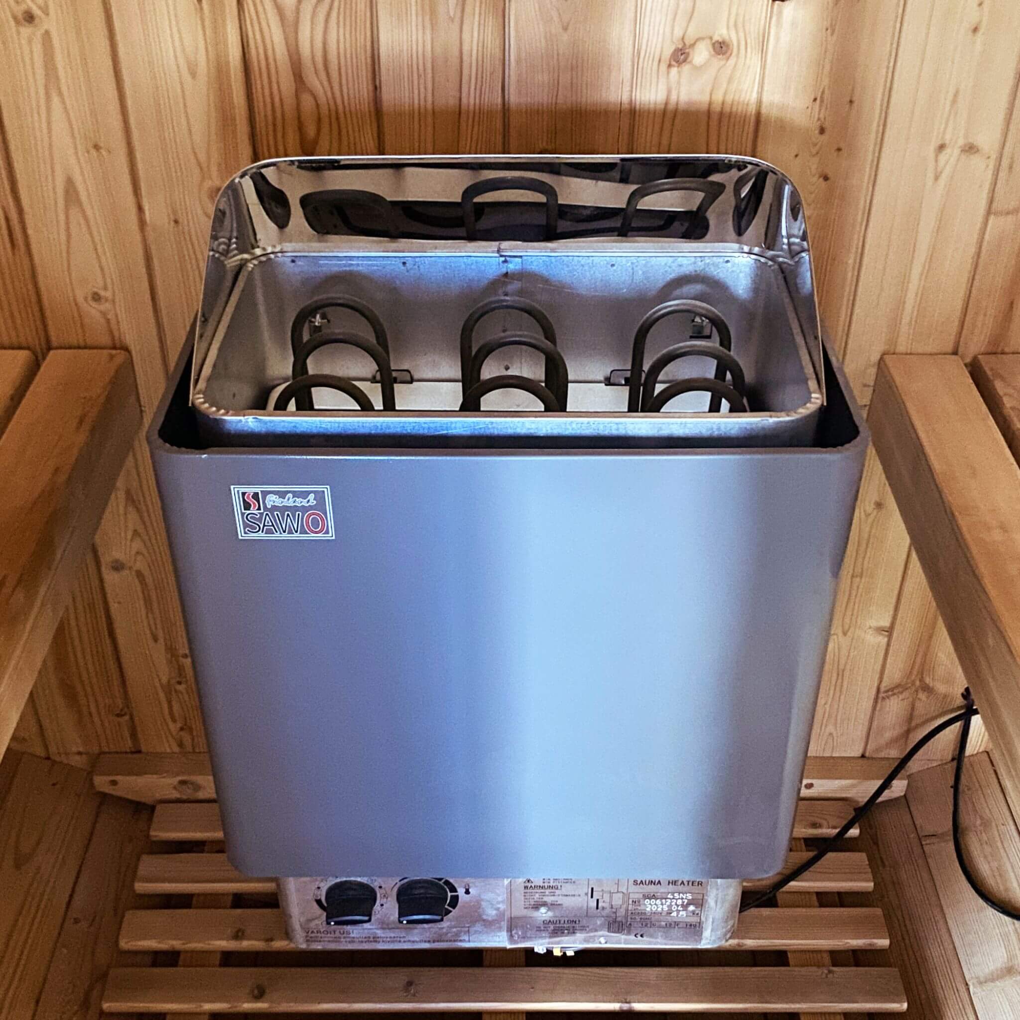 Thermora Ignite Large Premium American White Oak Outdoor Wooden Barrel Sauna With 4.5KW Sauna Heater