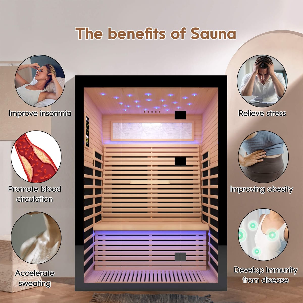 Thermora Flux Luxury 2-Person Indoor Infrared Sauna