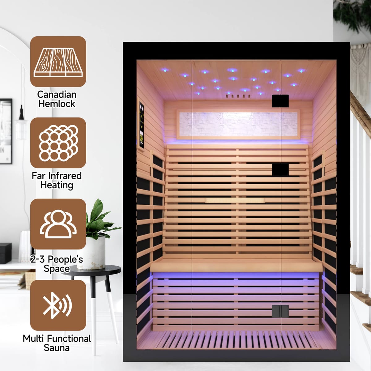 Thermora Flux Luxury 2-Person Indoor Infrared Sauna