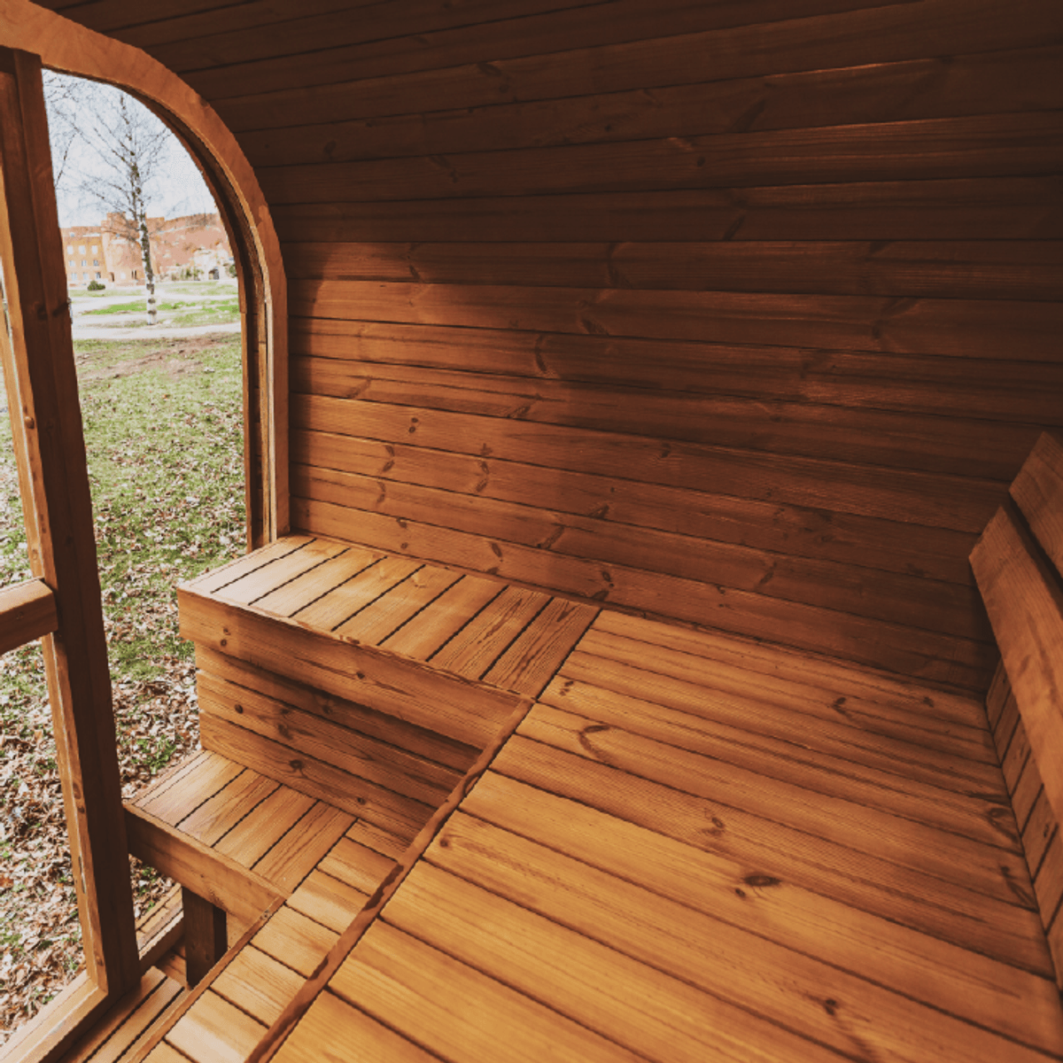 Mande MW12 ThermoWood 2-3 Person Outdoor Traditional Sauna