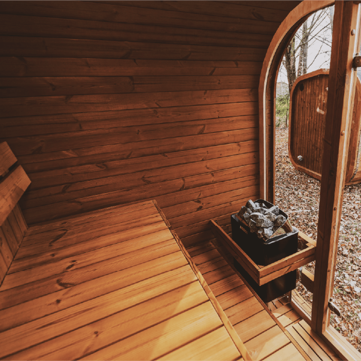 Mande MW12 ThermoWood 2-3 Person Outdoor Traditional Sauna