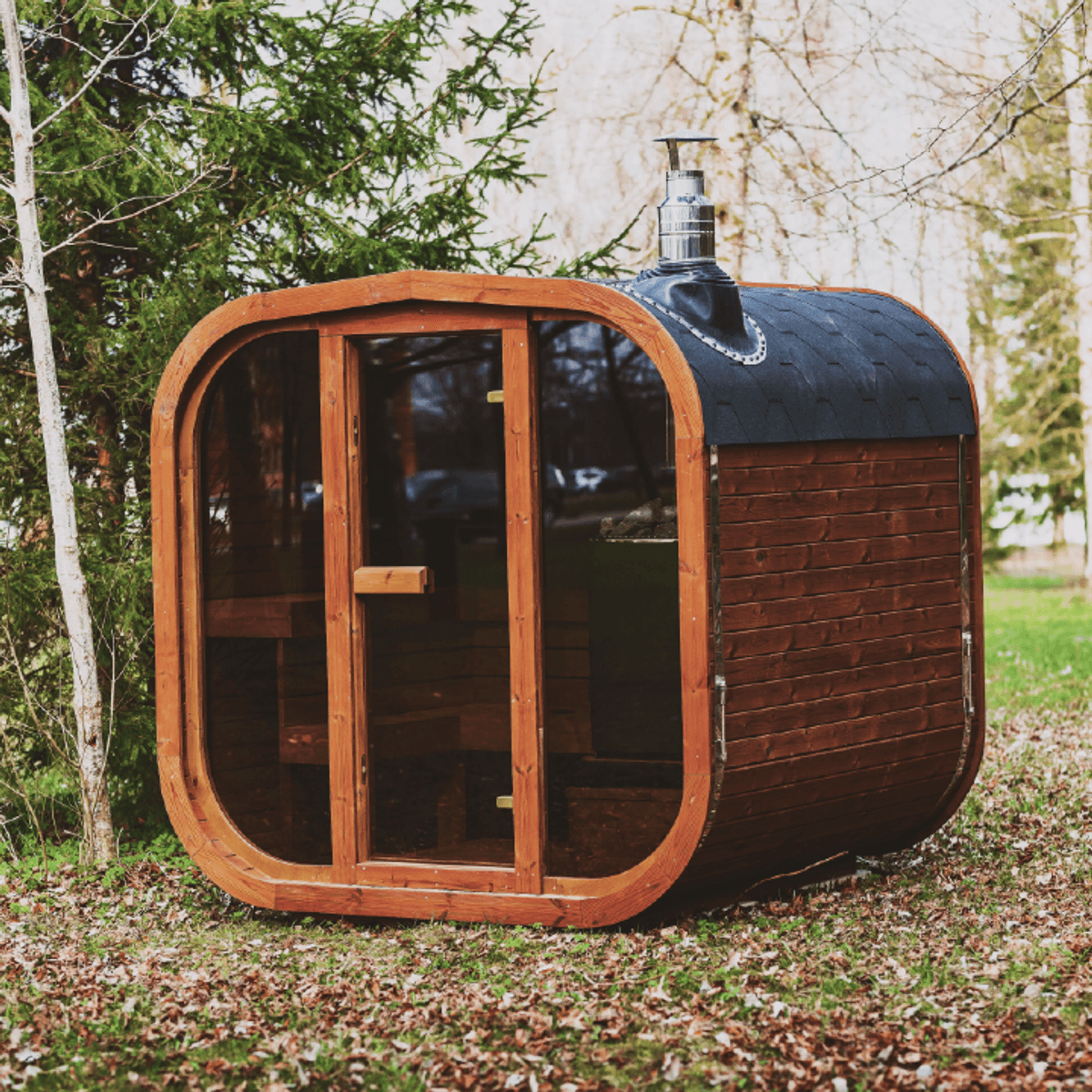 Mande MW12 ThermoWood 2-3 Person Outdoor Traditional Sauna