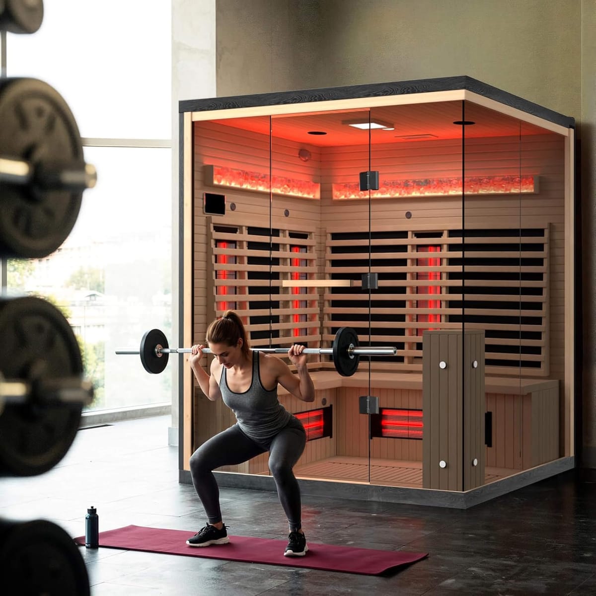 Rövia Ember 4-Person Indoor Full-Spectrum Infrared Sauna
