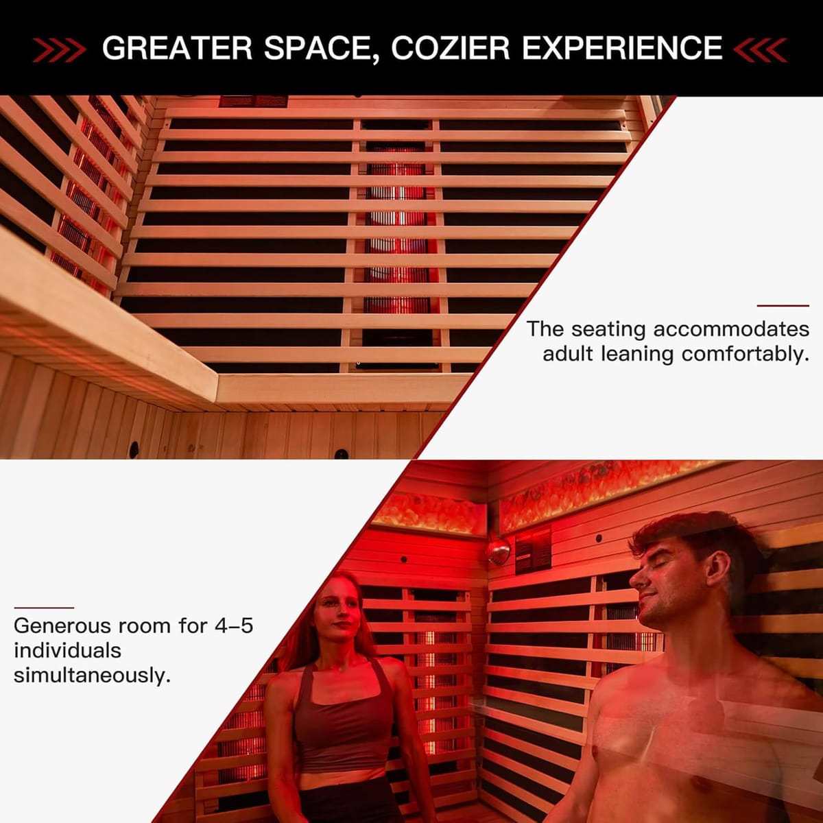 Rövia Ember 4-Person Indoor Full-Spectrum Infrared Sauna