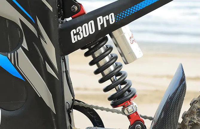 HappyRun Electric Dirt Bike G300 Pro – suspension final
