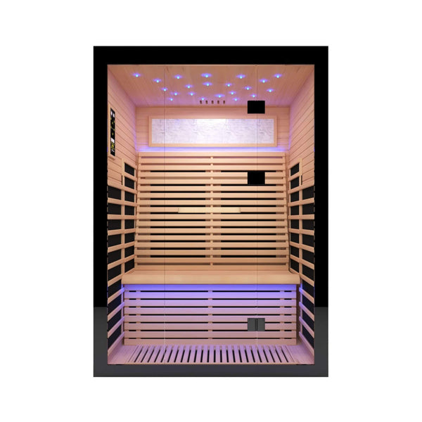 Thermora Vapor Luxury 2-Person Canadian Hemlock Wood Far Infrared Home Sauna